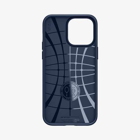 ACS04813 - iPhone 14 Pro Max Case Liquid Air in matte black showing the back